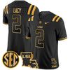 Men's LSU Tigers 2025 Louisiana Patch Gold Vapor Limited Jersey - All Stitched