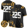 Men's LSU Tigers 2025 Louisiana Patch Gold Vapor Limited Jersey - All Stitched