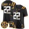 Men's LSU Tigers 2025 Louisiana Patch Gold Vapor Limited Jersey - All Stitched