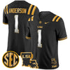 Men's LSU Tigers 2025 Louisiana Patch Gold Vapor Limited Jersey - All Stitched
