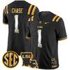 Men's LSU Tigers 2025 Louisiana Patch Gold Vapor Limited Jersey - All Stitched