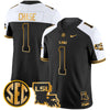 Men's LSU Tigers 2025 Louisiana Patch Gold Vapor Limited Jersey - All Stitched