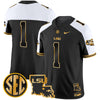 Men's LSU Tigers 2025 Louisiana Patch Gold Vapor Limited Jersey - All Stitched