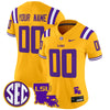 LSU Tigers 2025 Louisiana Patch Vapor Limited Custom Jersey - All Stitched