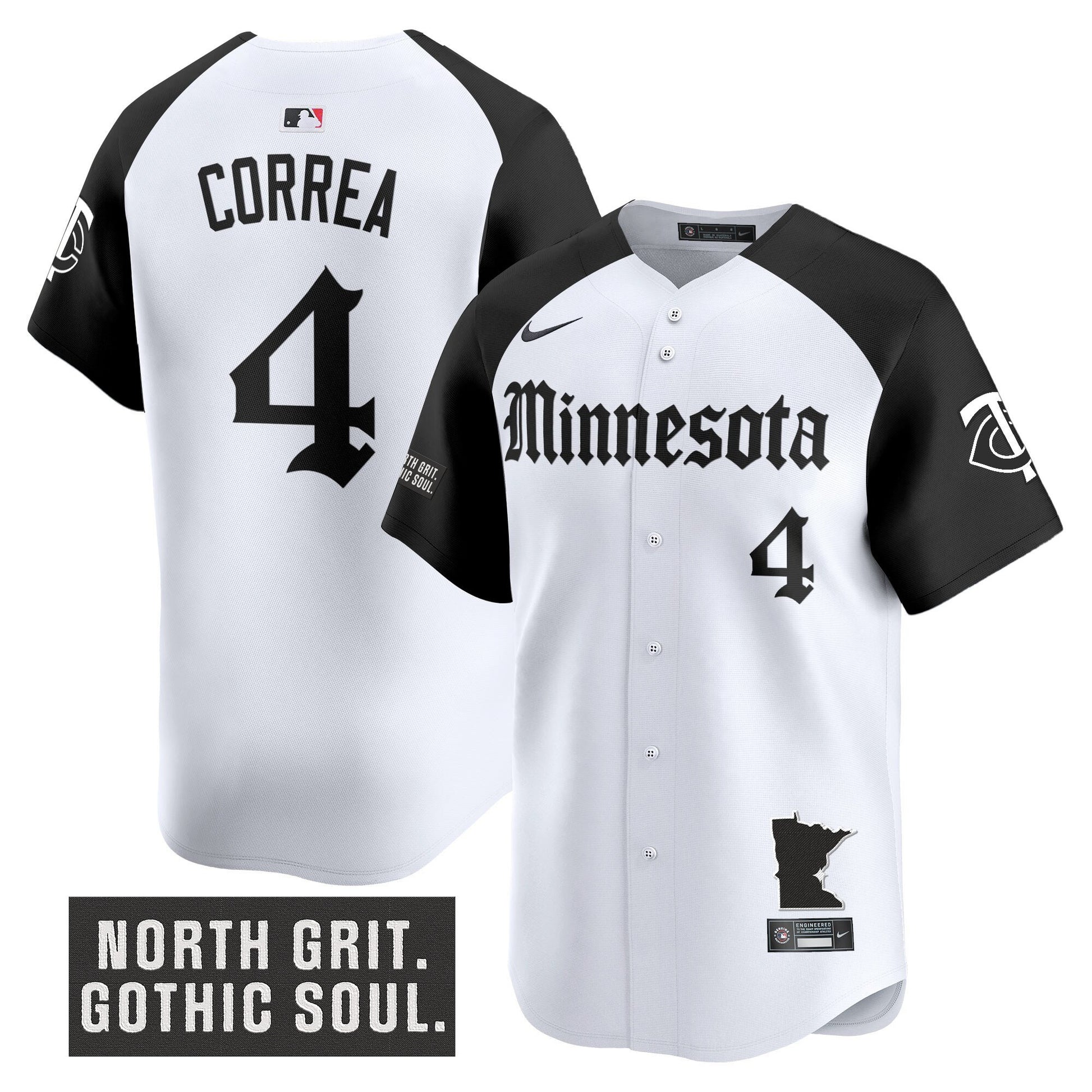 Men's Minnesota Twins 'Gothic North Edition' Vapor Premier Limited Jersey - All Stitched
