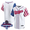 Men's Dodgers 2025 Independence Day Vapor Premier Limited Jersey - All Stitched