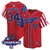 Men's Dodgers 2025 Independence Day Vapor Premier Limited Jersey - All Stitched