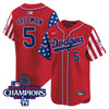 Men's Dodgers 2025 Independence Day Vapor Premier Limited Jersey - All Stitched