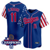 Men's Dodgers 2025 Independence Day Vapor Premier Limited Jersey - All Stitched