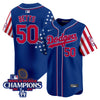 Men's Dodgers 2025 Independence Day Vapor Premier Limited Jersey - All Stitched