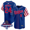 Men's Dodgers 2025 Independence Day Vapor Premier Limited Jersey - All Stitched
