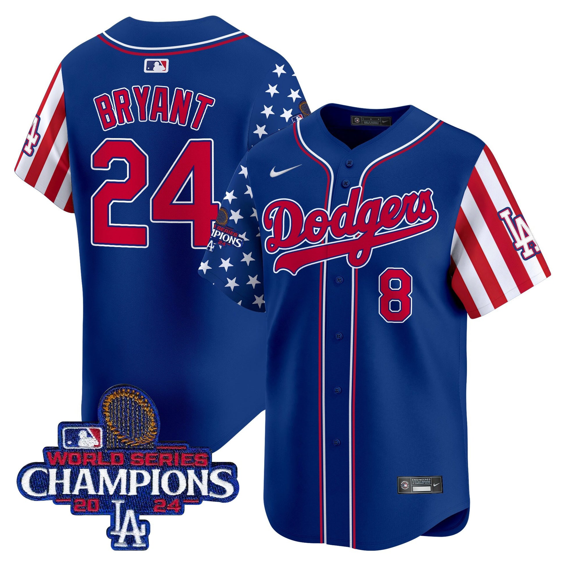 Men's Dodgers 2025 Independence Day Vapor Premier Limited Jersey - All Stitched