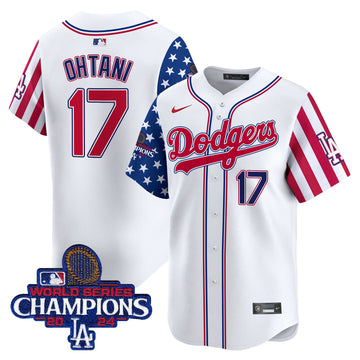 Men's Dodgers 2025 Independence Day Vapor Premier Limited Jersey - All Stitched