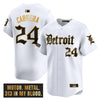 Men's Detroit Tigers 'Motor Gothic Edition' Gold Vapor Premier Limited Jersey - All Stitched