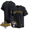 Men's Dodgers 2025 LA Gothic Style Gold Vapor Premier Limited Jersey - All Stitched