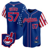 Men's Cleveland Indians 2025 Independence Day Vapor Premier Limited Jersey - All Stitched