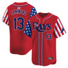 Men's Tampa Bay Rays 2025 Independence Day Vapor Premier Limited Jersey - All Stitched
