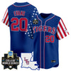 Men's LSU Tigers 2025 Independence Day Vapor Premier Limited Jersey - World Series Patch - All Stitched