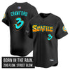 Men's Seattle Mariners 'Graffiti Emerald Drop Edition' Vapor Premier Limited Jersey - All Stitched