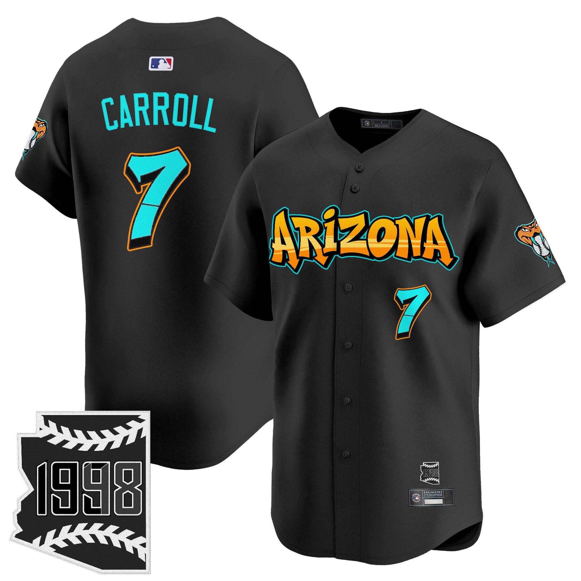 Men's Arizona Diamondbacks 'Graffiti Desert Ink Edition' Vapor Premier Limited Jersey - All Stitched