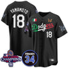 Los Angeles Dodgers Mexican "For 34" Custom Jersey - All Stitched