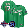 Los Angeles Dodgers Mexican "For 34" Custom Jersey - All Stitched