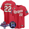 Los Angeles Dodgers Mexican "For 34" Custom Jersey - All Stitched