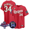 Men's Los Angeles Dodgers Mexican "For 34" Jersey - All Stitched
