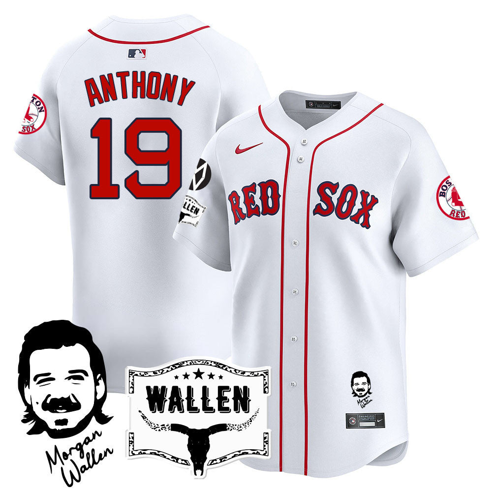Men's Boston Red Sox Morgan Wallen 2025 Jersey - All Stitched