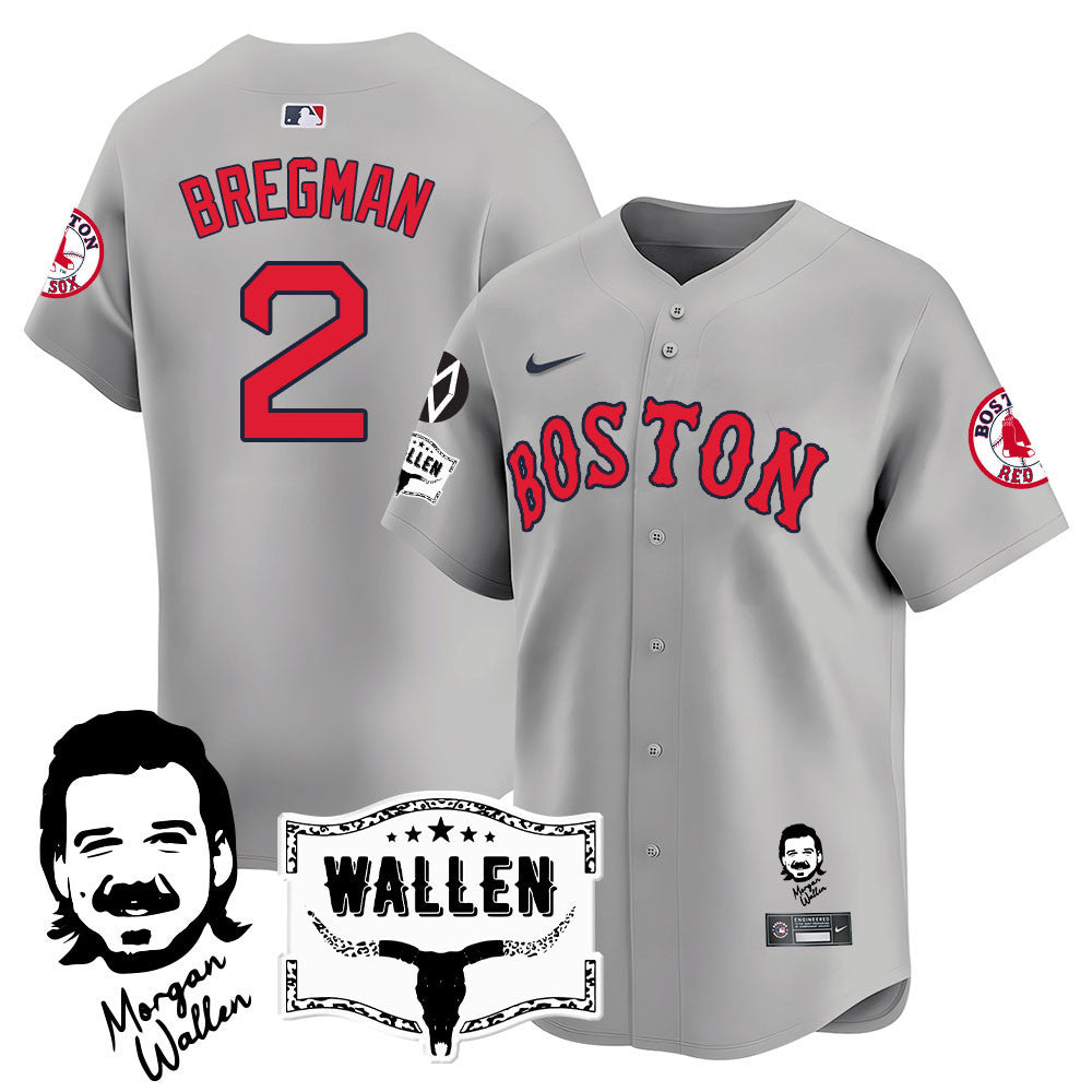 Men's Boston Red Sox Morgan Wallen 2025 Jersey - All Stitched