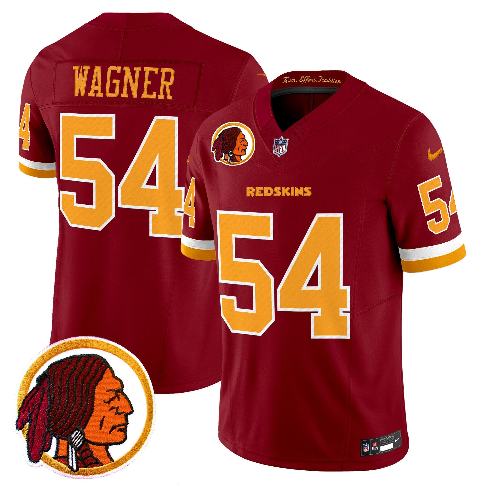 Men's Washington Redskins Throwback Vapor Limited Jersey V2 - All Stitched