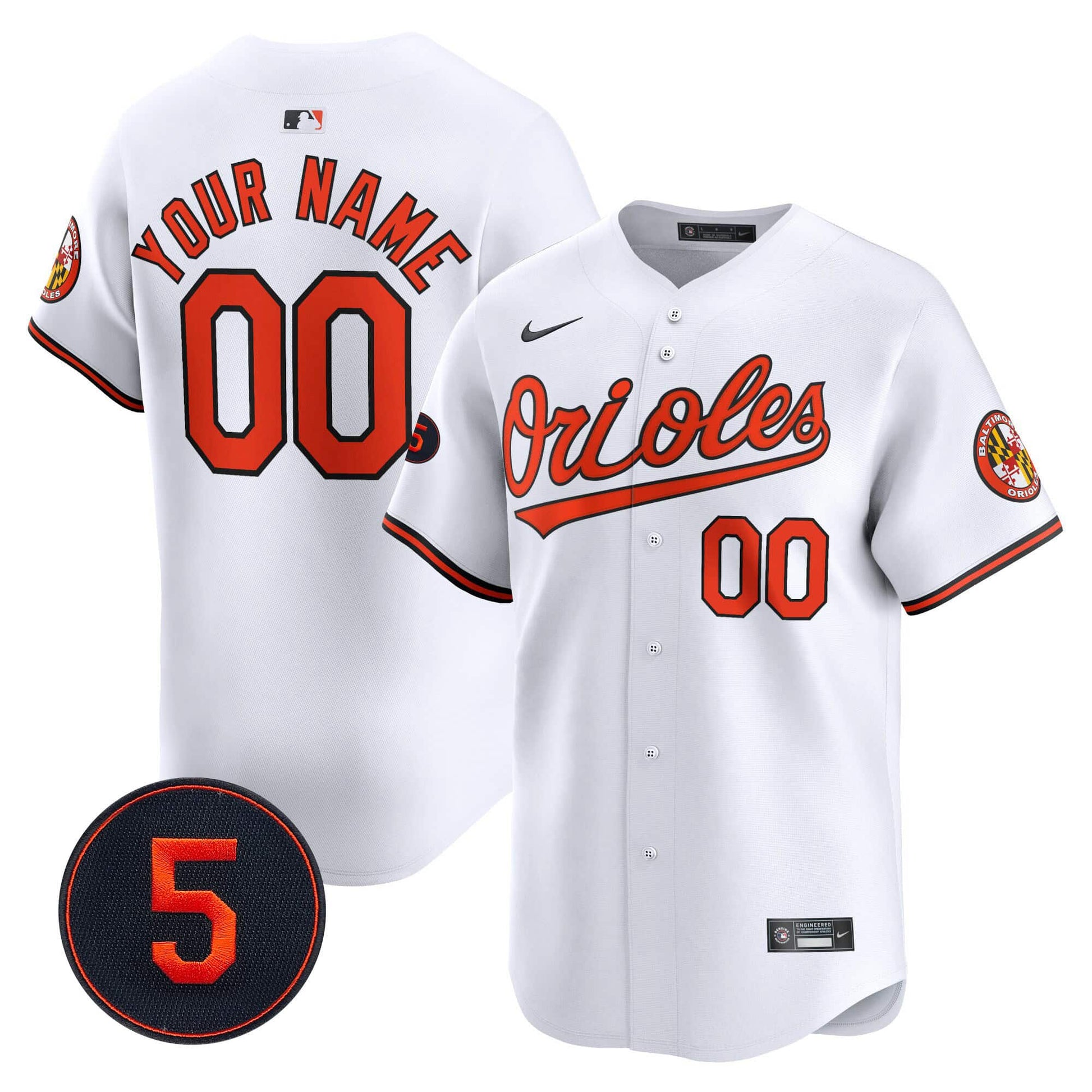 Baltimore Orioles Robinson Patch Vapor Premier Limited Custom Jersey V2 – All Stitched