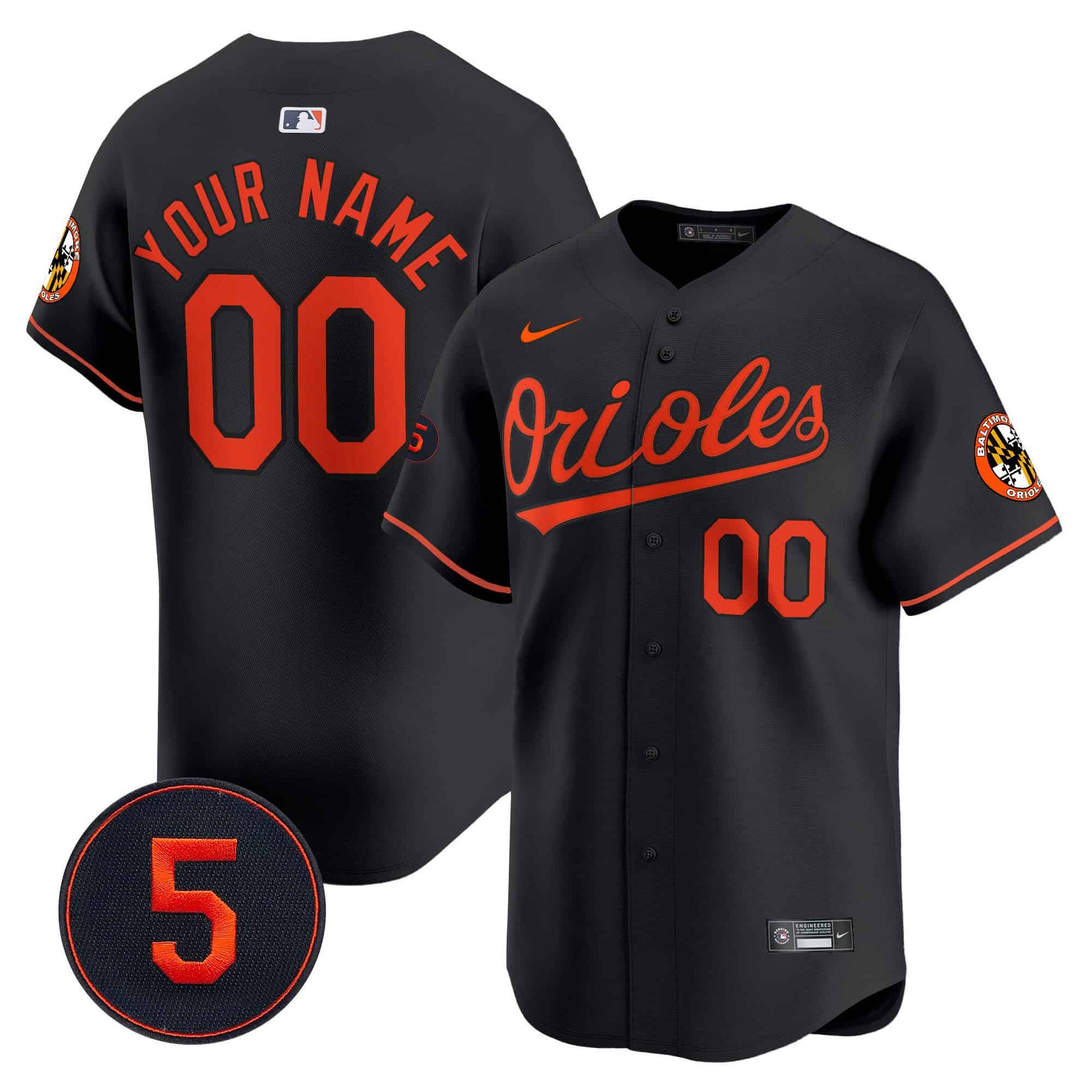 Baltimore Orioles Robinson Patch Vapor Premier Limited Custom Jersey V2 – All Stitched