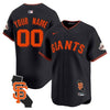 San Francisco Giants California Patch Vapor Premier Limited Custom Jersey - All Stitched