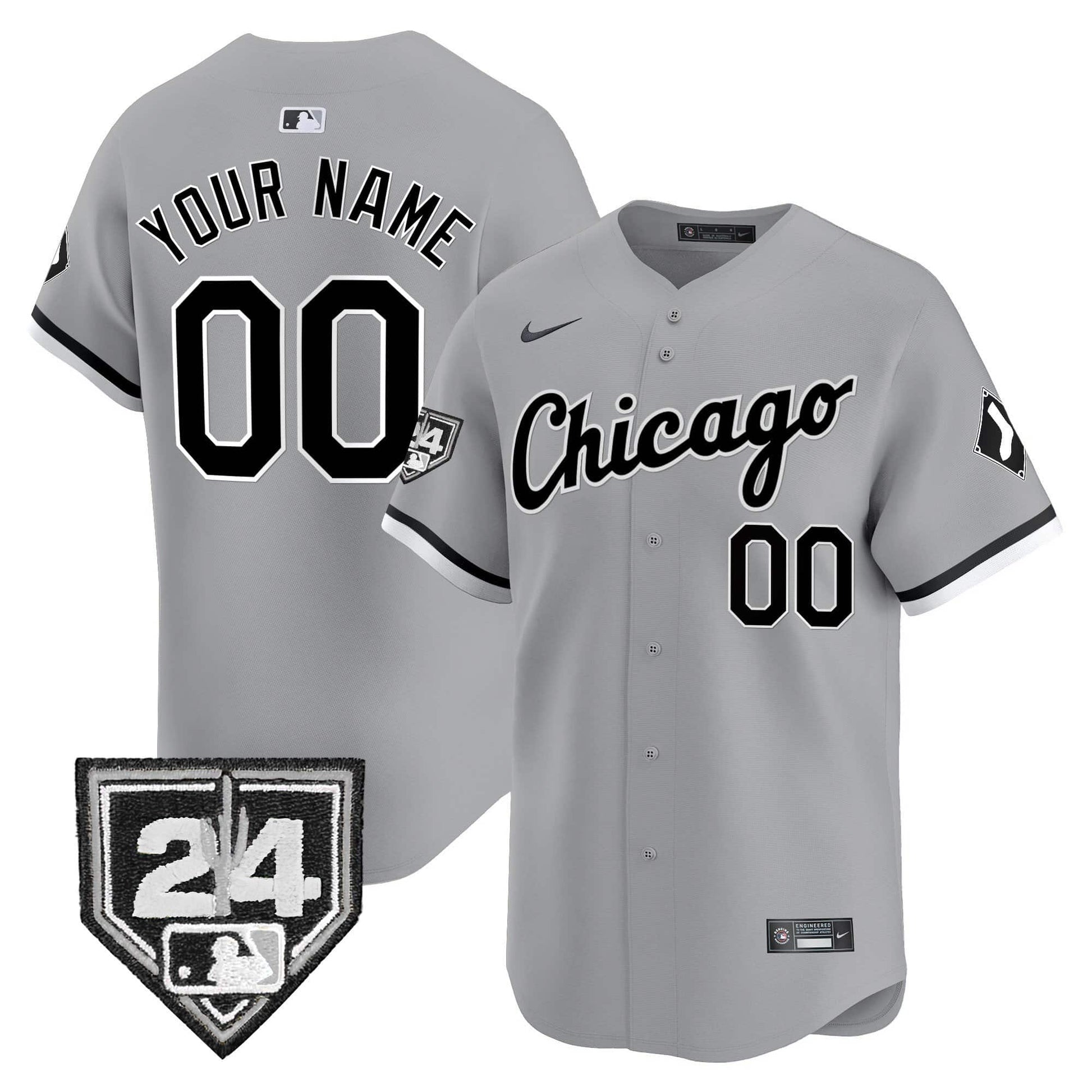 Chicago White Sox 2024 Spring Training Patch Vapor Premier Limited Custom Jersey - All Stitched