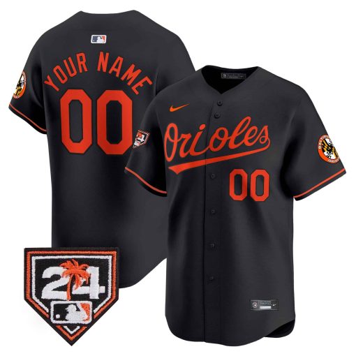 Orioles 2024 Spring Training Patch Vapor Premier Limited Custom Jersey - All Stitched