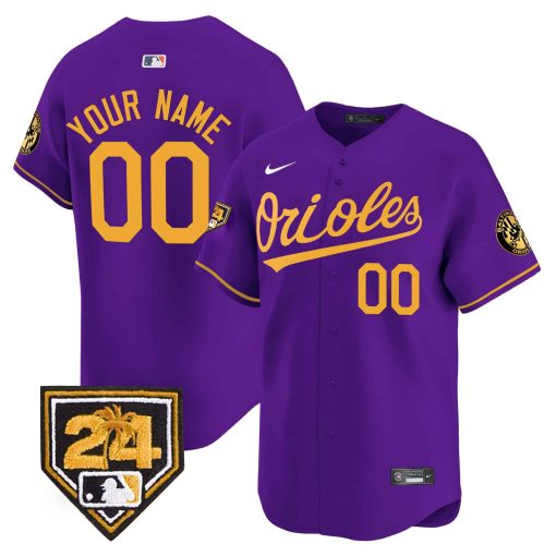 Orioles 2024 Spring Training Patch Vapor Premier Limited Custom Jersey - All Stitched