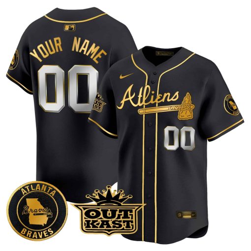 Atlanta Braves Atliens Vapor Premier Limited Custom Jersey - All Stitched