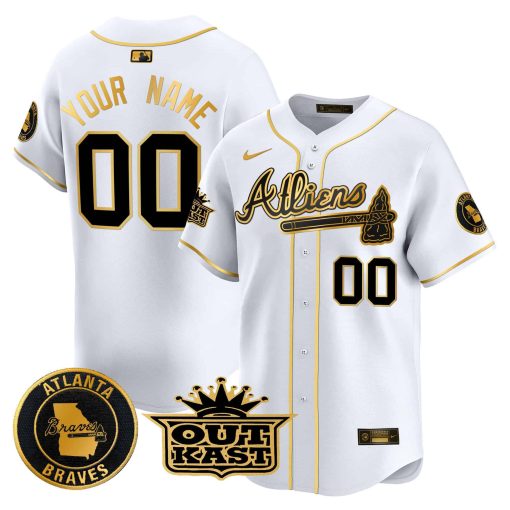Atlanta Braves Atliens Vapor Premier Limited Custom Jersey - All Stitched