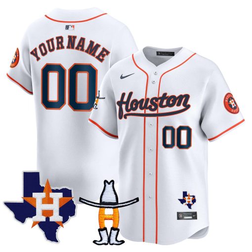 Houston Astros Houston Rodeo Patch Vapor Premier Limited Custom Jersey - All Stitched