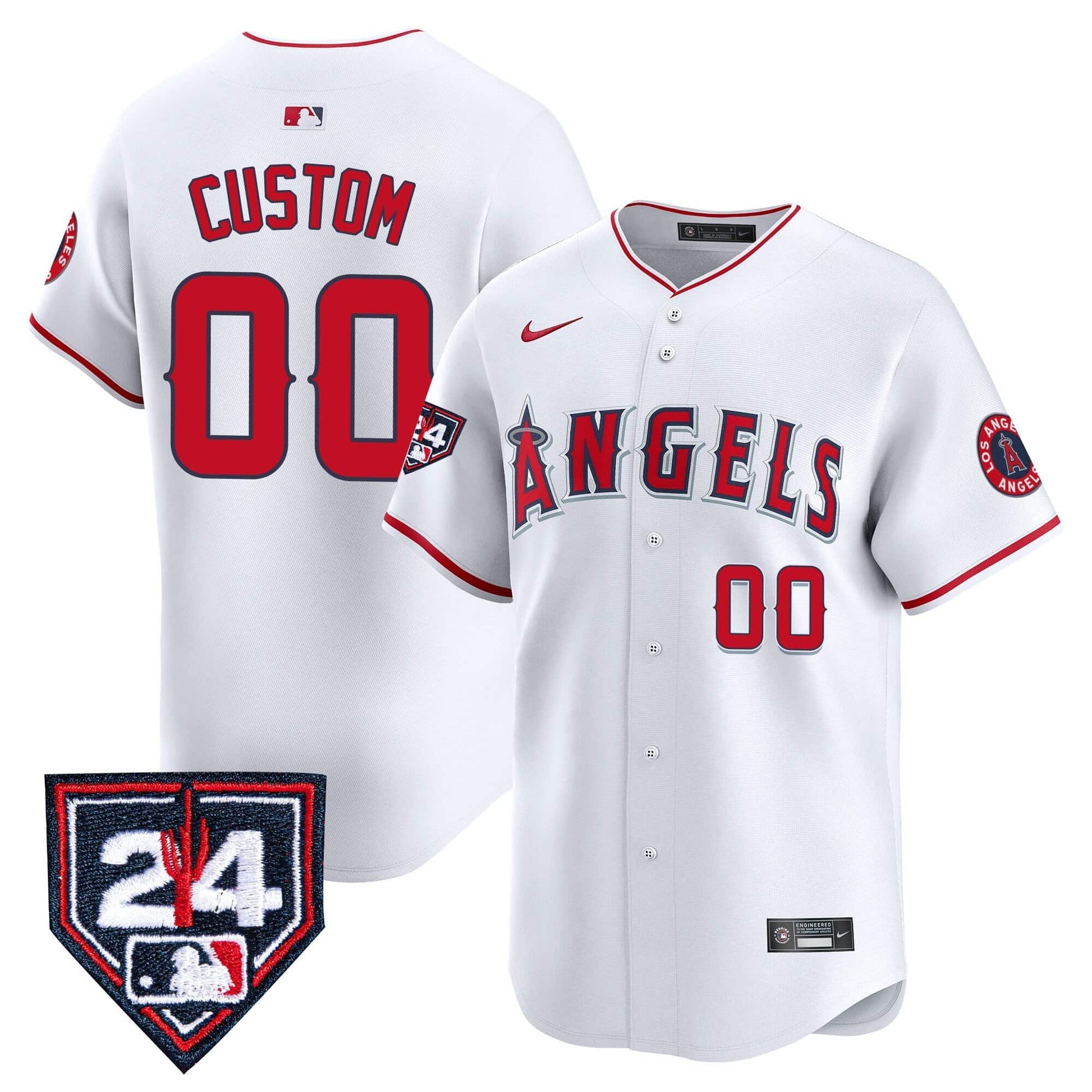 Los Angeles Angels 2024 Spring Training Patch Vapor Premier Limited Custom Jersey - All Stitched
