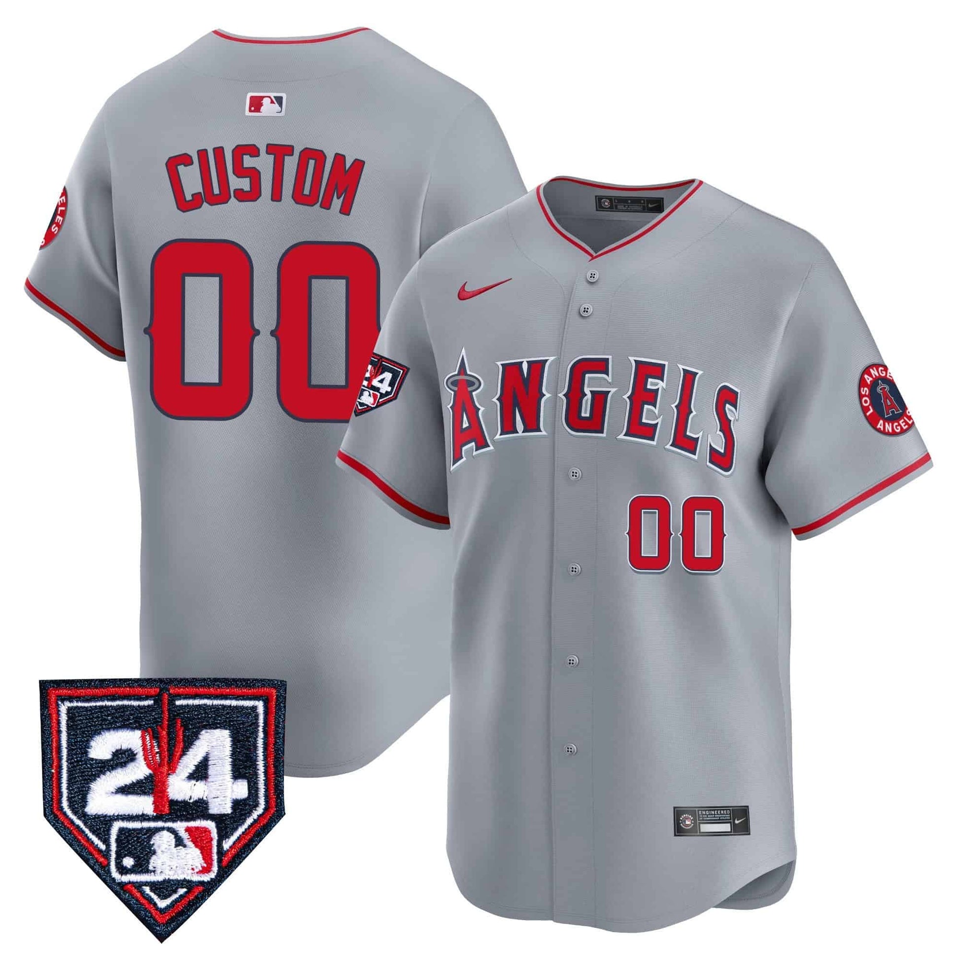 Los Angeles Angels 2024 Spring Training Patch Vapor Premier Limited Custom Jersey - All Stitched