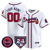 Atlanta Braves 2024 Spring Training Patch Vapor Premier Limited Custom Jersey - All Stitched