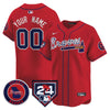 Atlanta Braves 2024 Spring Training Patch Vapor Premier Limited Custom Jersey - All Stitched