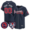 Atlanta Braves 2024 Spring Training Patch Vapor Premier Limited Custom Jersey - All Stitched