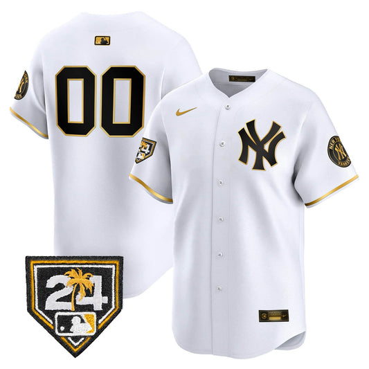 New York Yankees 2024 Spring Training Patch Vapor Premier Limited Custom Jersey V4 - All Stitched
