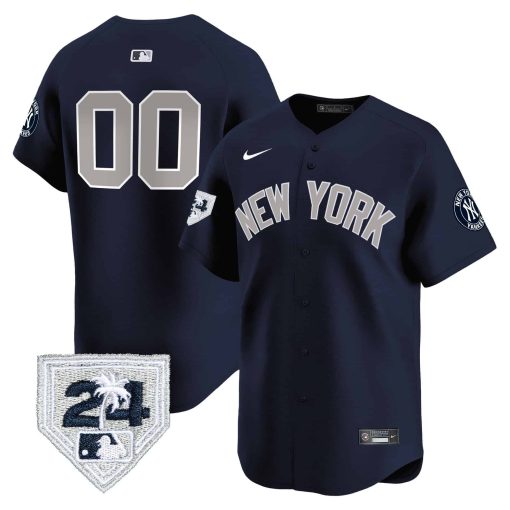 New York Yankees 2024 Spring Training Patch Vapor Premier Limited Custom Jersey V4 - All Stitched