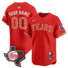 Texas Rangers Mexico Texas Patch Vapor Premier Limited Custom Jersey - All Stitched