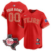 Texas Rangers Mexico Texas Patch Vapor Premier Limited Custom Jersey - All Stitched