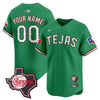 Texas Rangers Mexico Texas Patch Vapor Premier Limited Custom Jersey - All Stitched